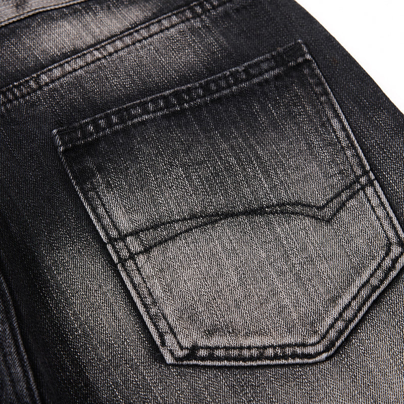 Wide-Leg Baggy Jeans – Vintage Washed Straight-Cut Denim