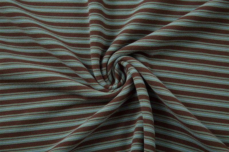 Striped Raglan Long Sleeve Shirt – Colorblock Contrast Sleeve Crewneck Tee