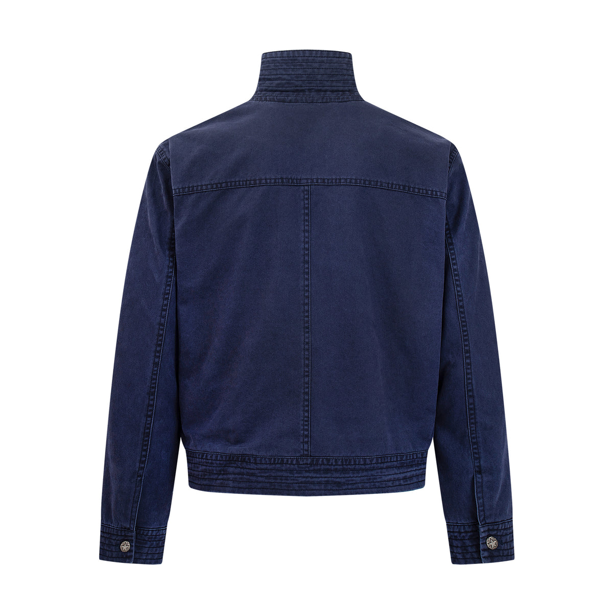 Men's Vintage Washed Moto Zip Jacket – Deconstructed Seam Detroit Style