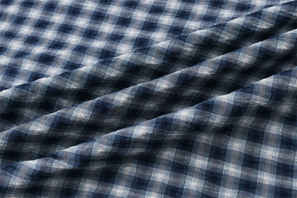 Men's Plaid Flannel Oversized Long-Sleeve Button-Down Shirt