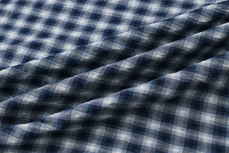 Men's Plaid Flannel Oversized Long-Sleeve Button-Down Shirt