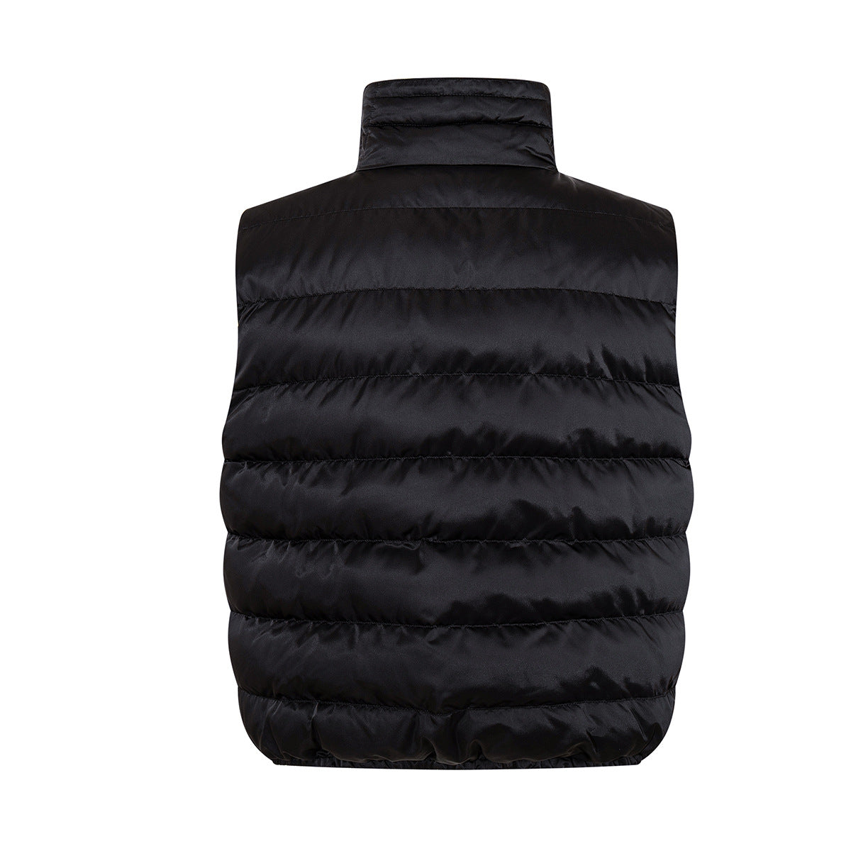 Quilted Puffer Vest Zip-Up Sleeveless Jacket with Stand Collar