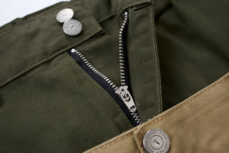 Baggy Khaki Cargo Pants – Double Waist Wide-Leg Balloon Trousers with Cross