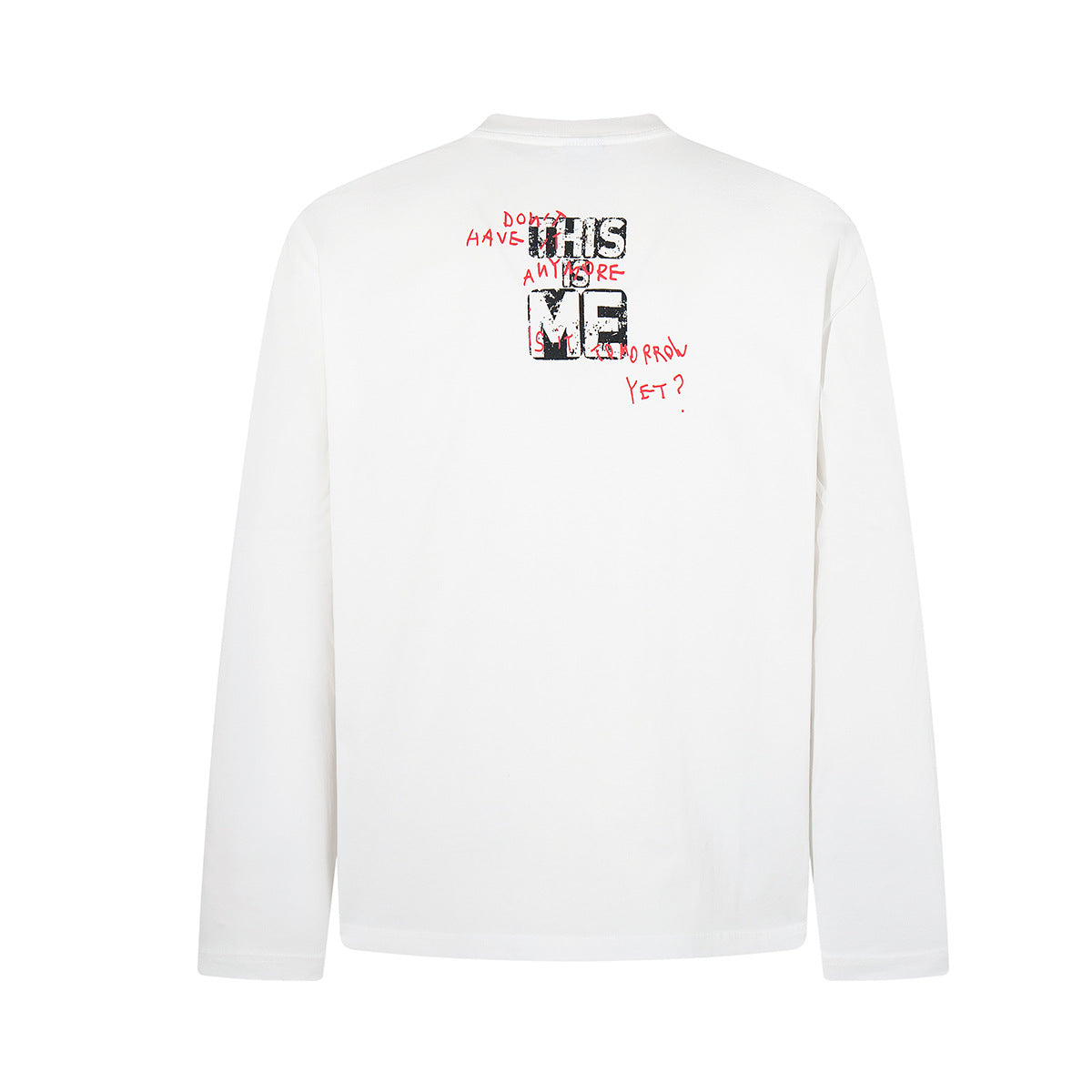 Retro-Collage-Longsleeve mit Grafik – Oversized Streetwear-Shirt