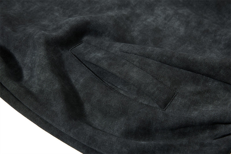 Jersey de cuello en V para hombre, oversized, con bordado universitario