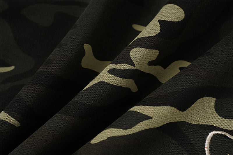 Wide-Leg Camo Sweatpants – Baggy Streetwear Joggers with Drawstring Waist