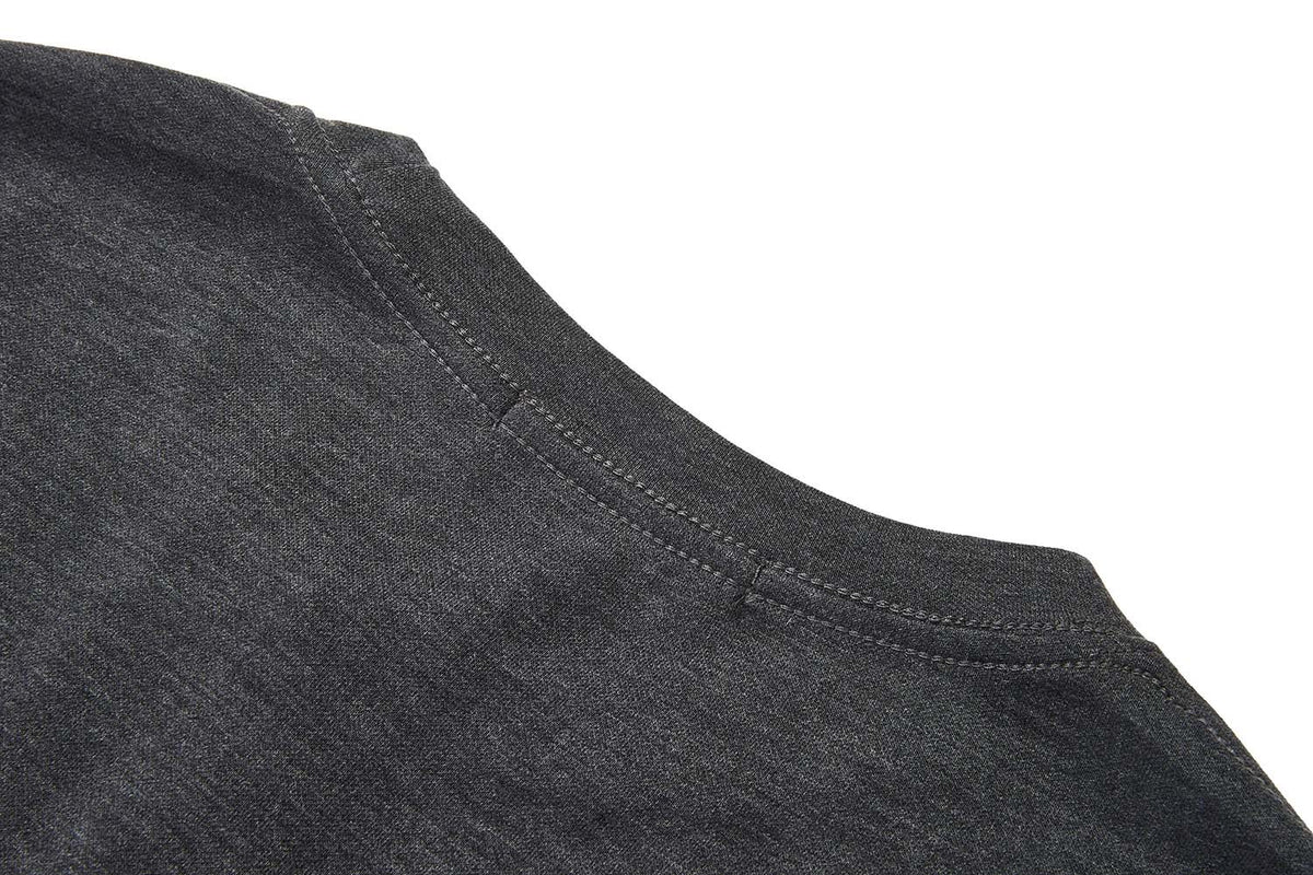 Men's Long Sleeve Crew Neck Shirt – Relaxed Fit Solid Tee