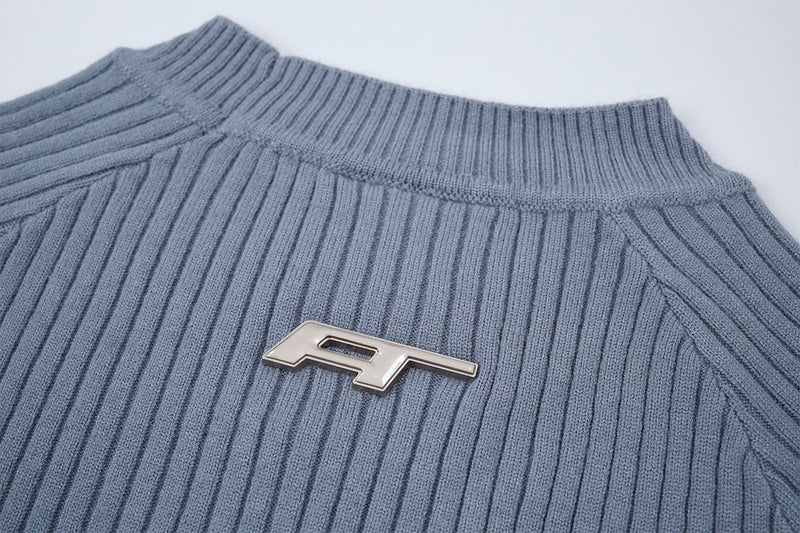 Men's Slim-Fit Ribbed Knit Crewneck Sweater