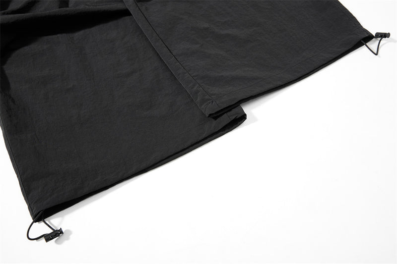 Wide-Leg Cargo Sweatpants with Star-Print Bandana Waistband