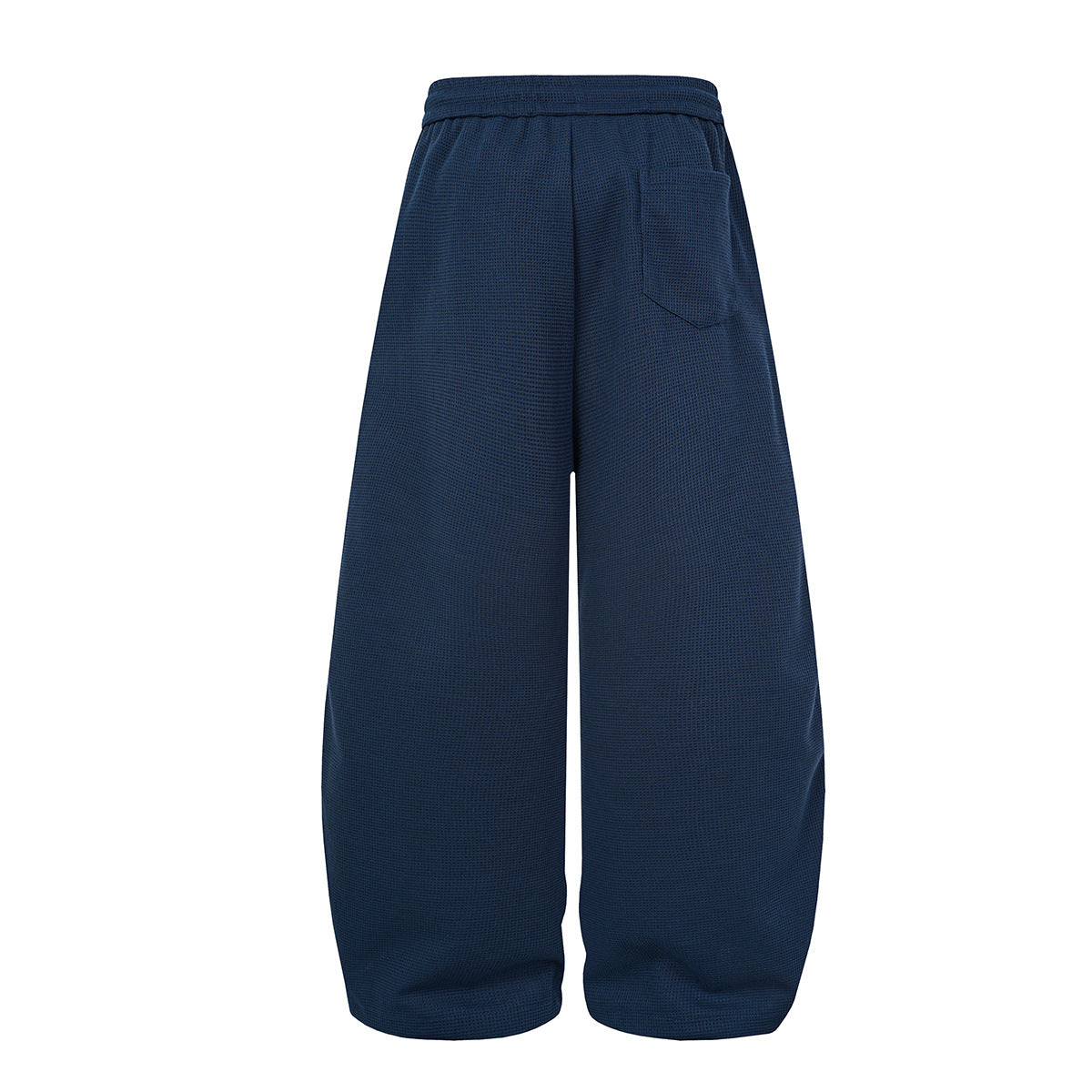 Pantalon de survêtement large à bandes latérales – Pantalon baggy en maille gaufrée