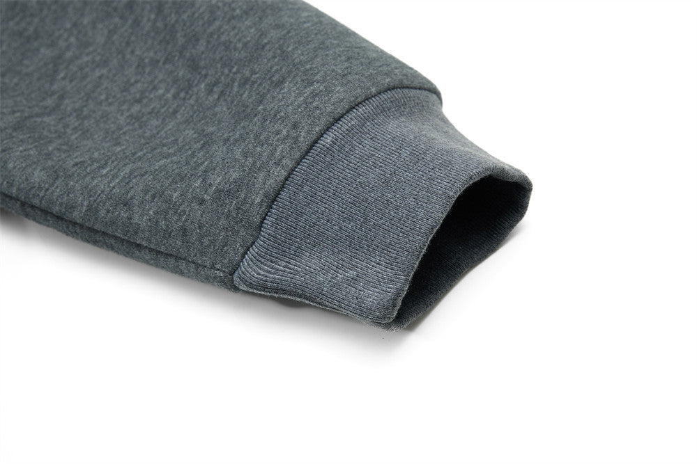 Herren-Zip-Hoodie aus Oversized-Fleece mit Strasssteinen und Galaxie-Sternen