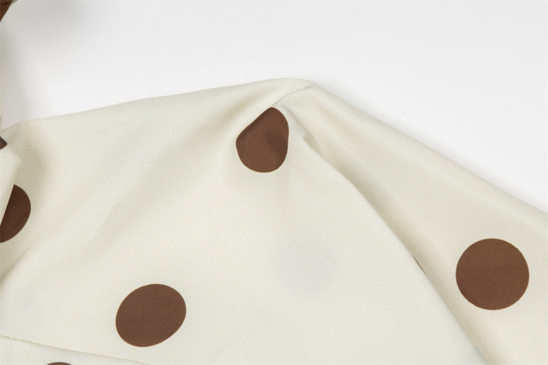 Polka Dot Hooded Windbreaker Jacket – Unisex Oversized Lightweight Outdoor Coat