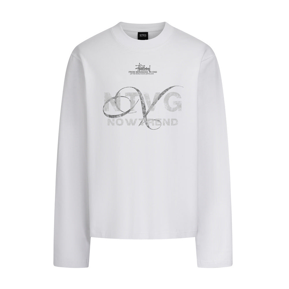 NTVG Nowtrend Graphic Long Sleeve T-Shirt – Relaxed Fit Crew Neck