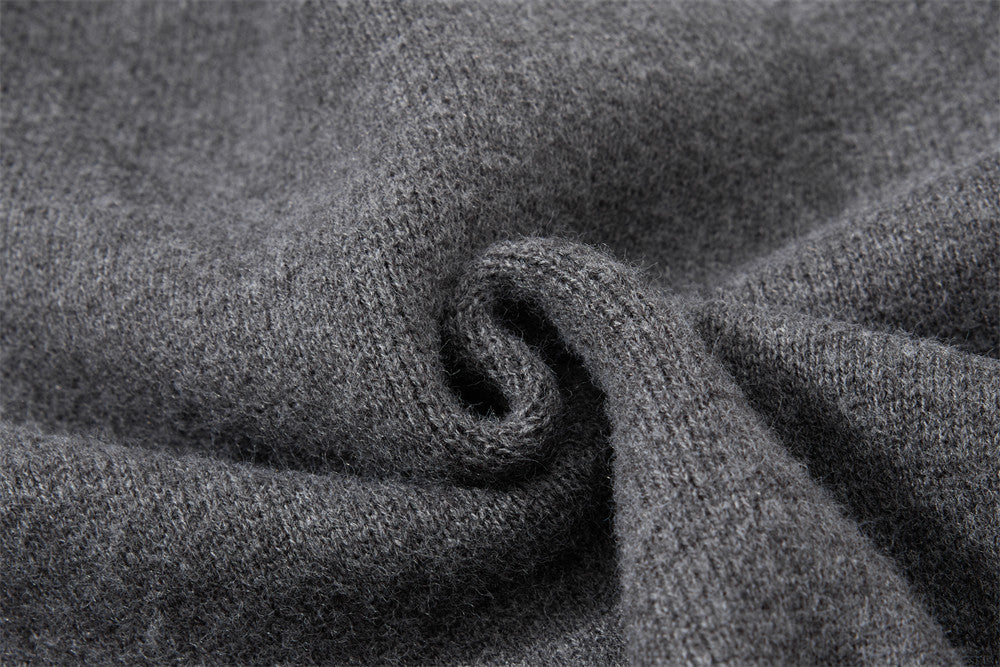 Men's Crewneck Knit Cardigan Sweater with Floral Buttons