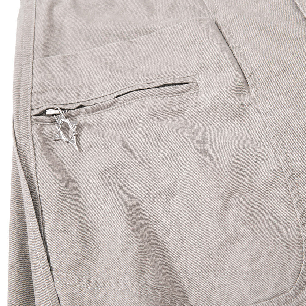 Wide-Leg Pleated Drape Pants – Acid Wash Baggy Trousers with Zip Pockets