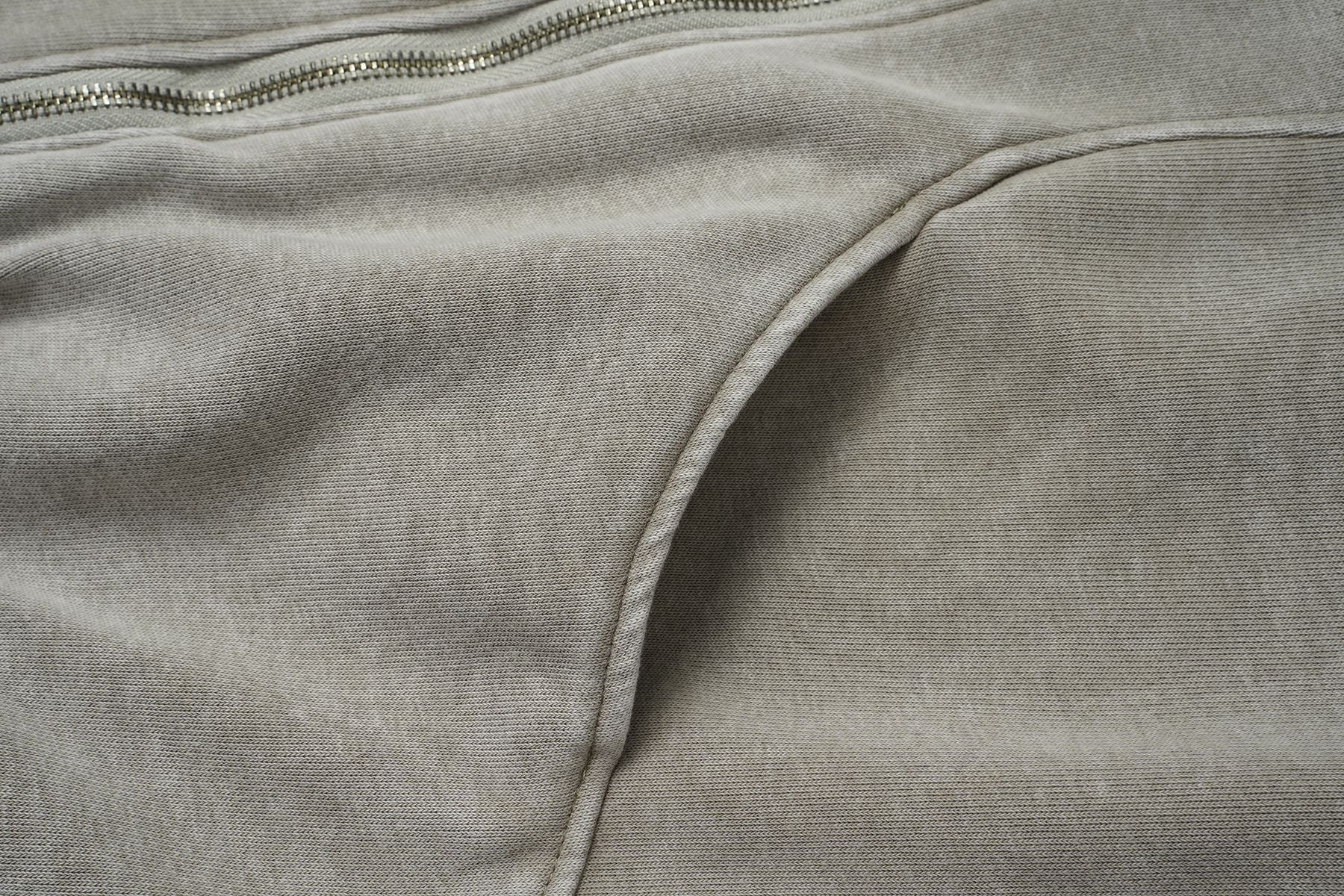 Oversized Acid Wash Zip-Up Hoodie – Deconstructed Streetwear Design