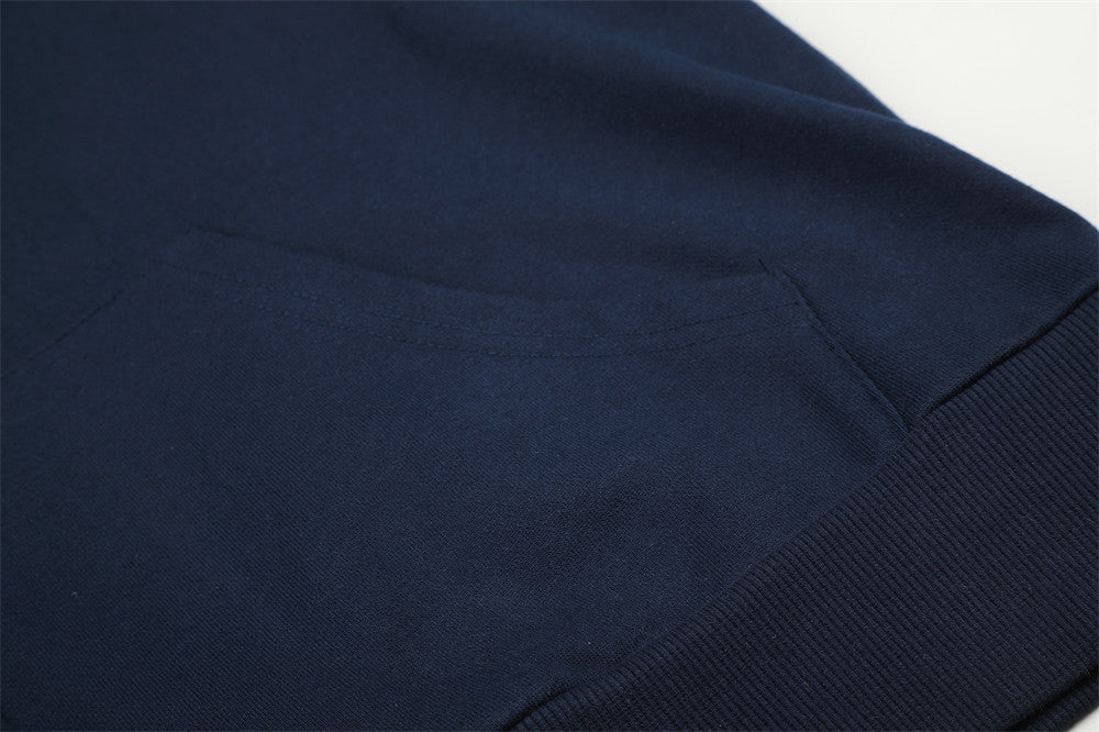 Hoodie zippé à motif script – Cardigan streetwear imprimé sur les manches
