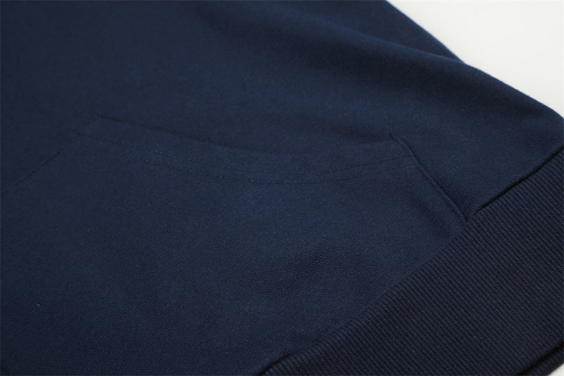 Hoodie zippé à motif script – Cardigan streetwear imprimé sur les manches