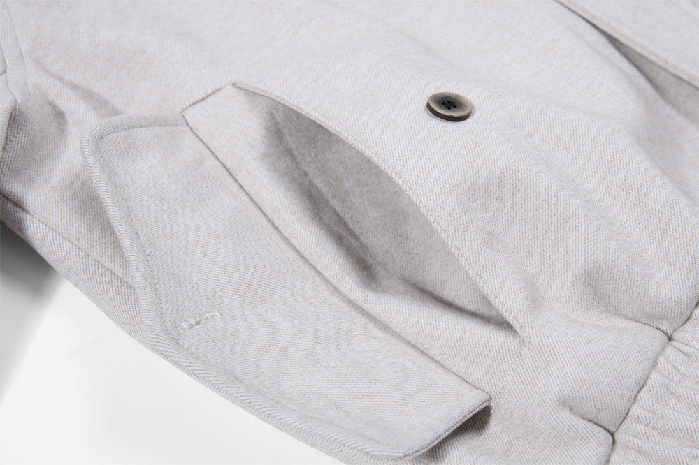 Blouson bomber homme court à col montant – Coupe décontractée, gris clair