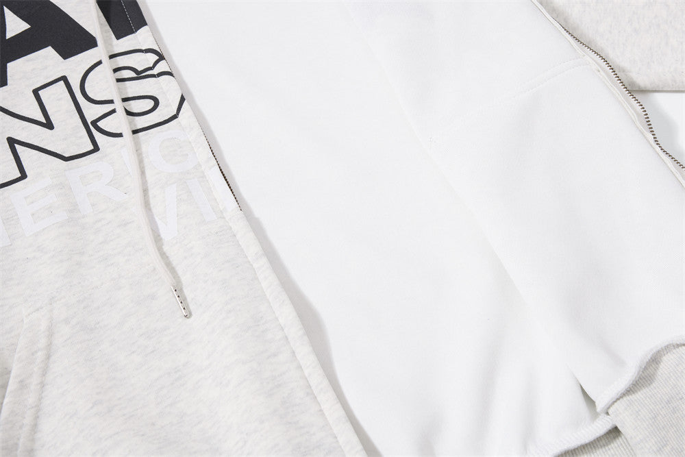 American Vintage Graphic Zip-Up Hoodie – Oversized Street Style