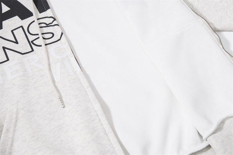 American Vintage Graphic Zip-Up Hoodie – Oversized Street Style