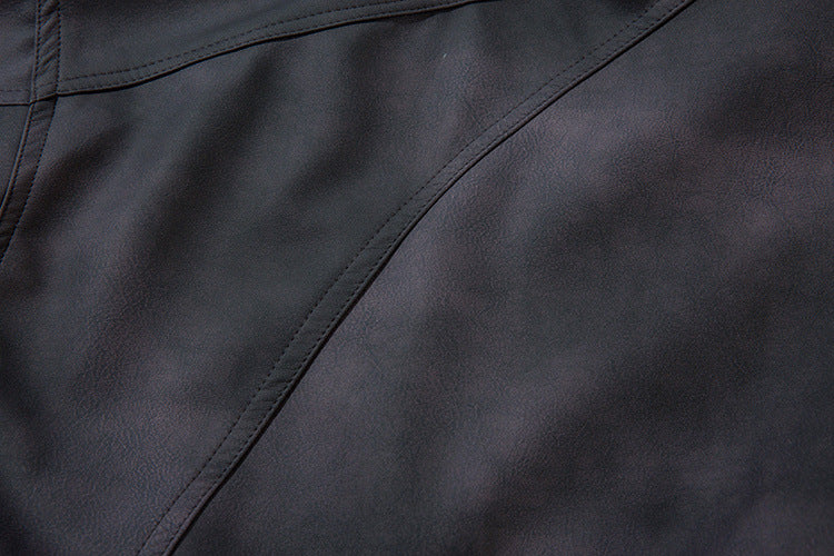 Sweat-shirt SMK à demi-zip – Col montant vintage effet délavé à l’acide
