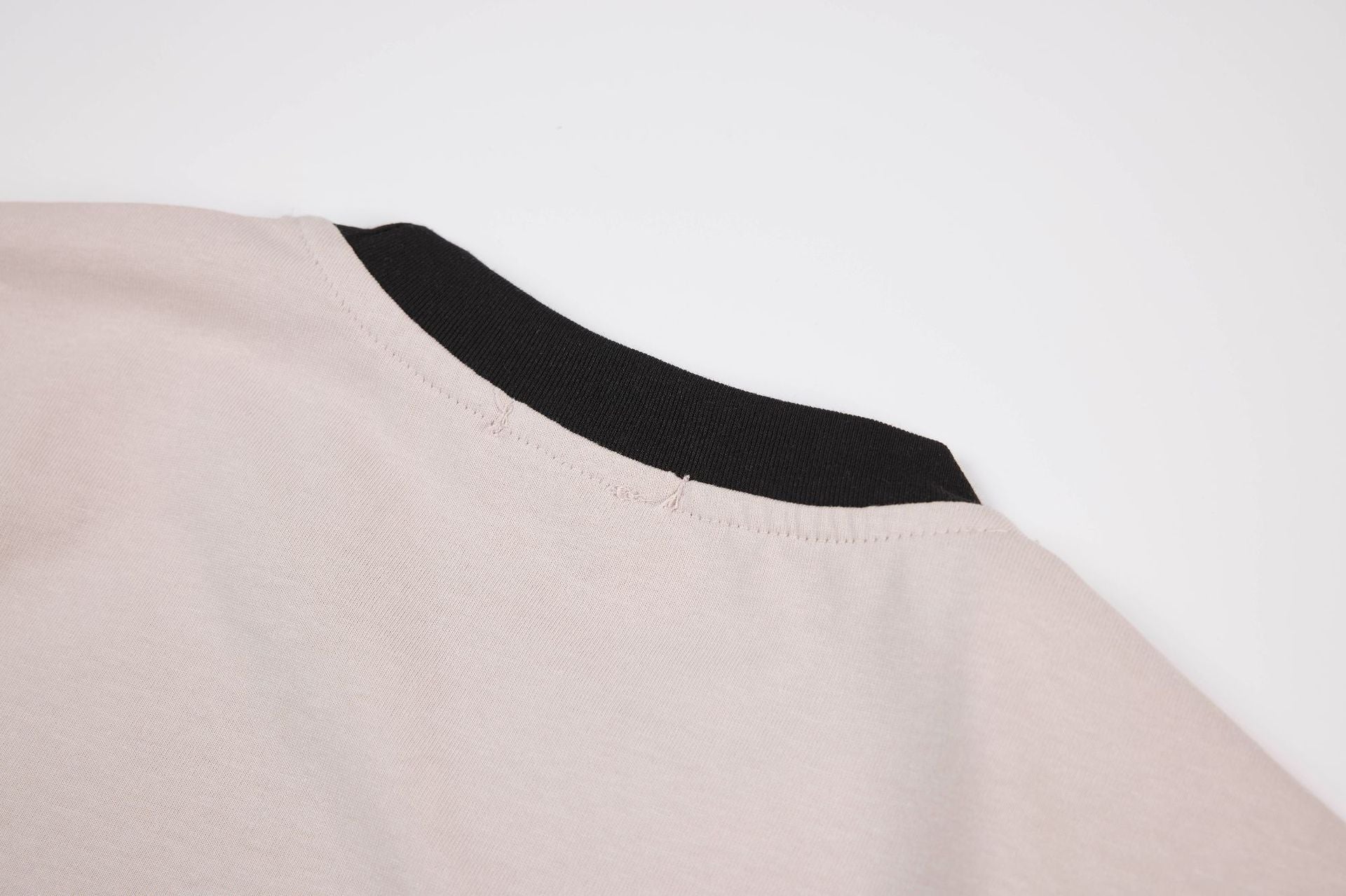 Faux Two-Piece Long Sleeve T-Shirt with Star Graphic & Striped Sleeves