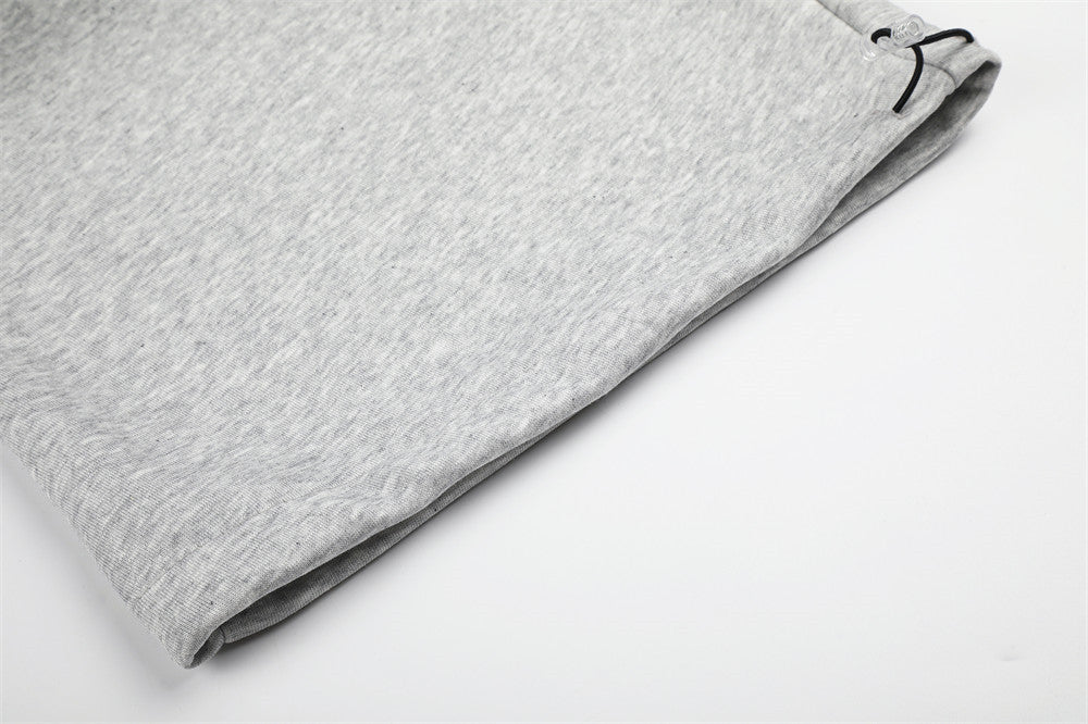 Sweatpants mit weitem Bein, Sternstickerei und umgeschlagenem Sherpa-Bund