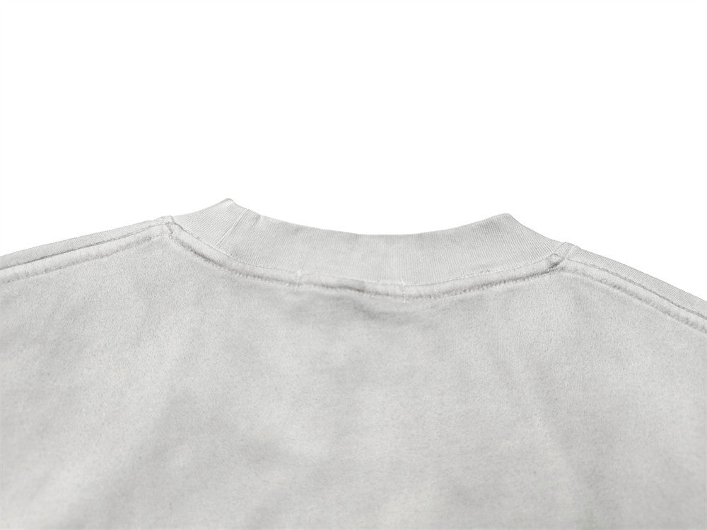Gothic Logo Distressed Oversized T-Shirt – Washed Streetwear Tee