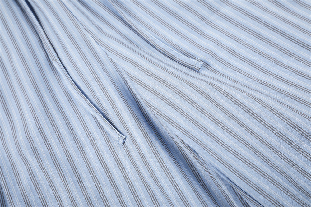 Striped Wide-Leg Lounge Pants – Relaxed Fit Drawstring Trousers