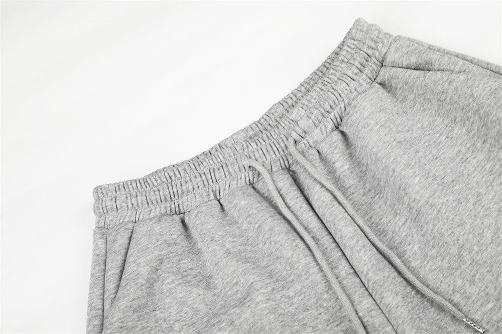 Wide Leg Pants for Men – Cross Rhinestone Script Graphic Relaxed Fit Sweatpants