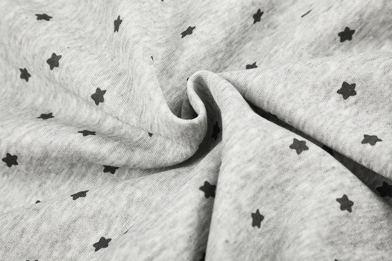 Sweat à capuche zippé court à motif étoiles et croix
