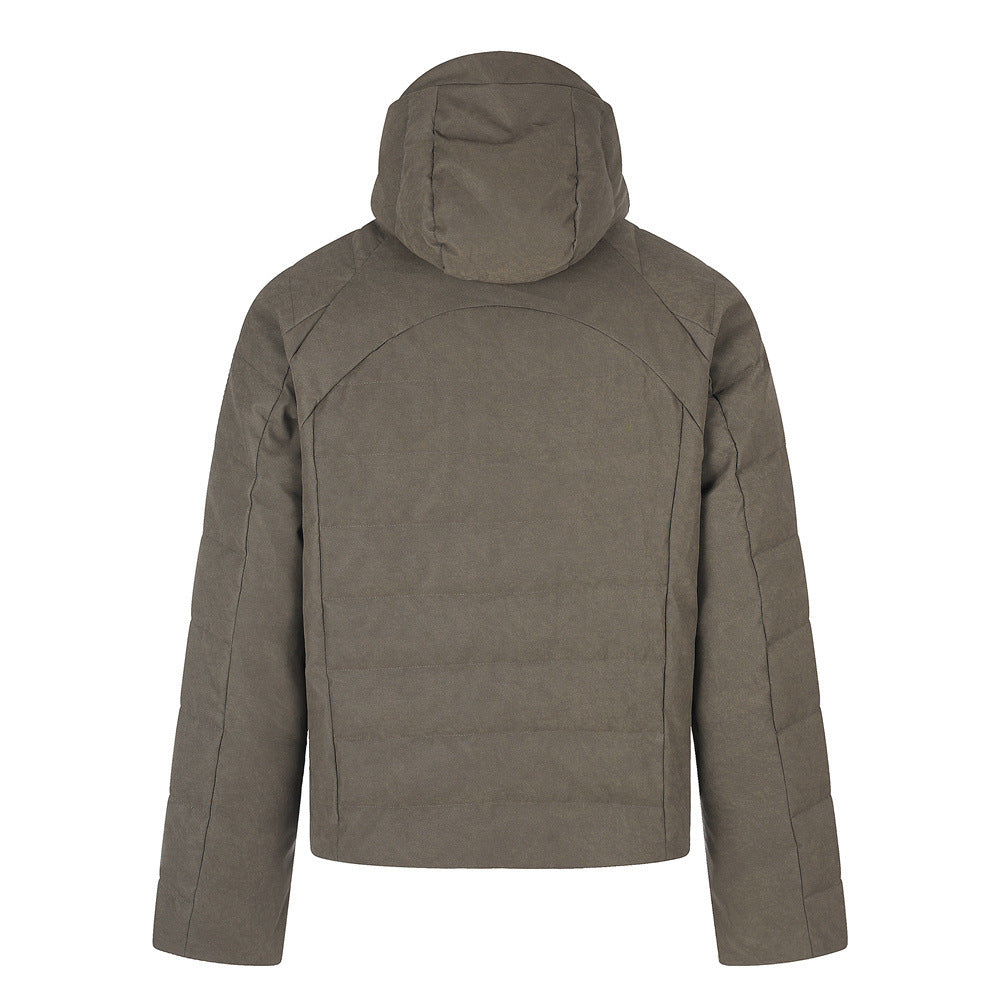 Doudoune à capuche – Manteau d'hiver matelassé à coupe décontractée