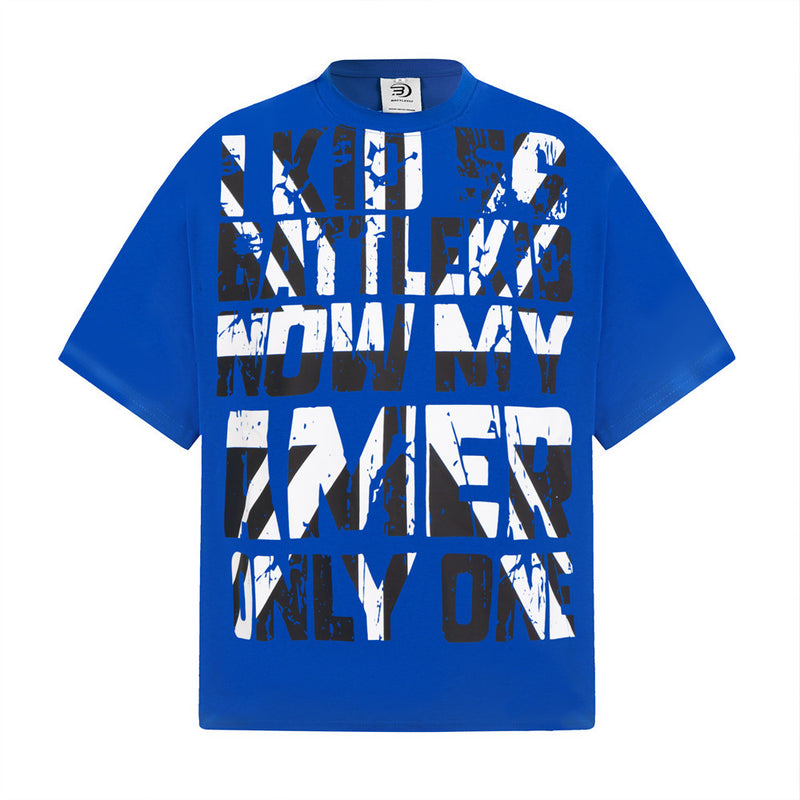 Battlekro Graphic Oversized T-Shirt – Men's Hip Hop Street Style Tee