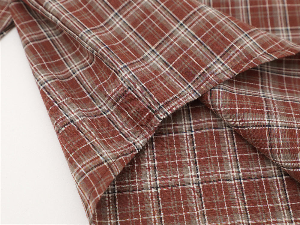 Men's Plaid Patchwork Long Sleeve Shirt – City Desire Graphic Print