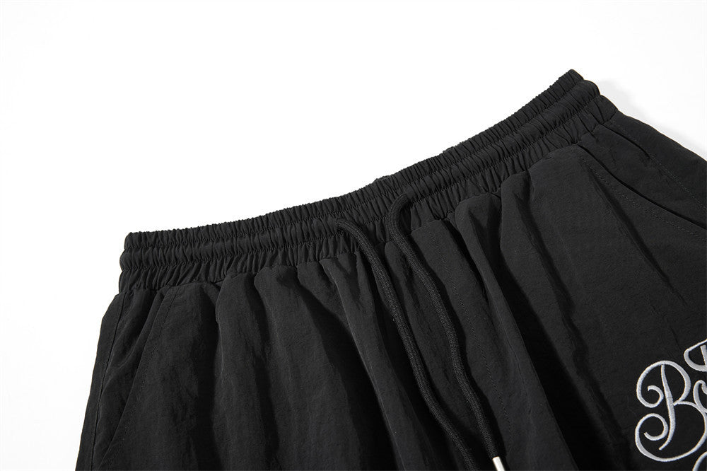 Wide-Leg Cargo Sweatpants with Star-Print Bandana Waistband