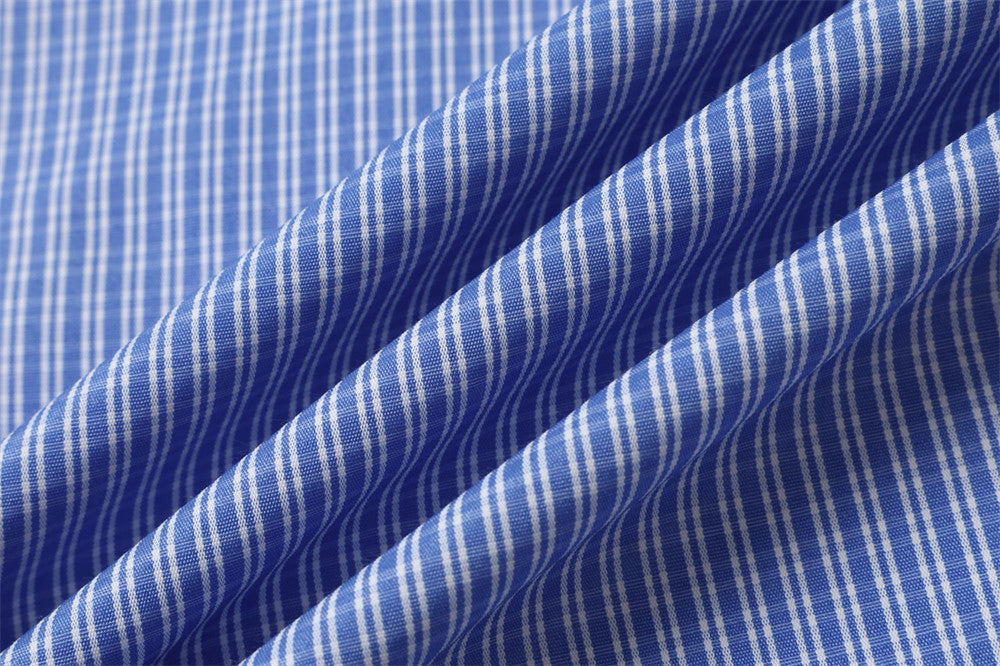 Kastiges Herrenhemd mit Knopfleiste – blaues Karo, Langarm und Buchstaben-Print