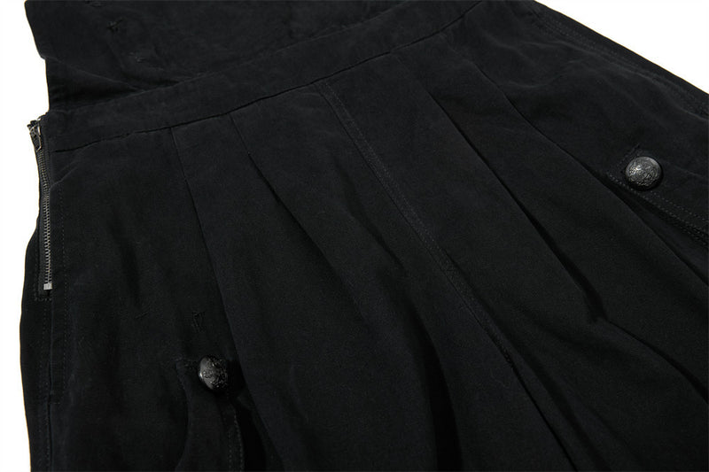 Wide-Leg Cargo Pants – High-Rise Zip Waistband & Side Pocket Detail