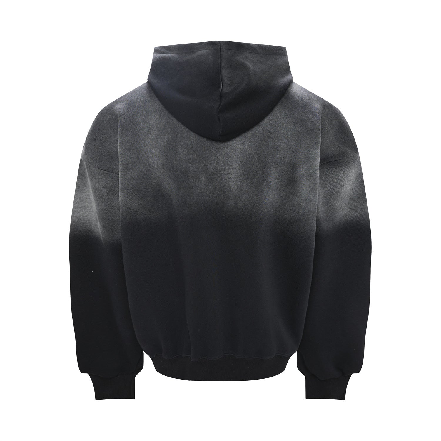 Graffiti Print Washed Distressed Oversized Hoodie