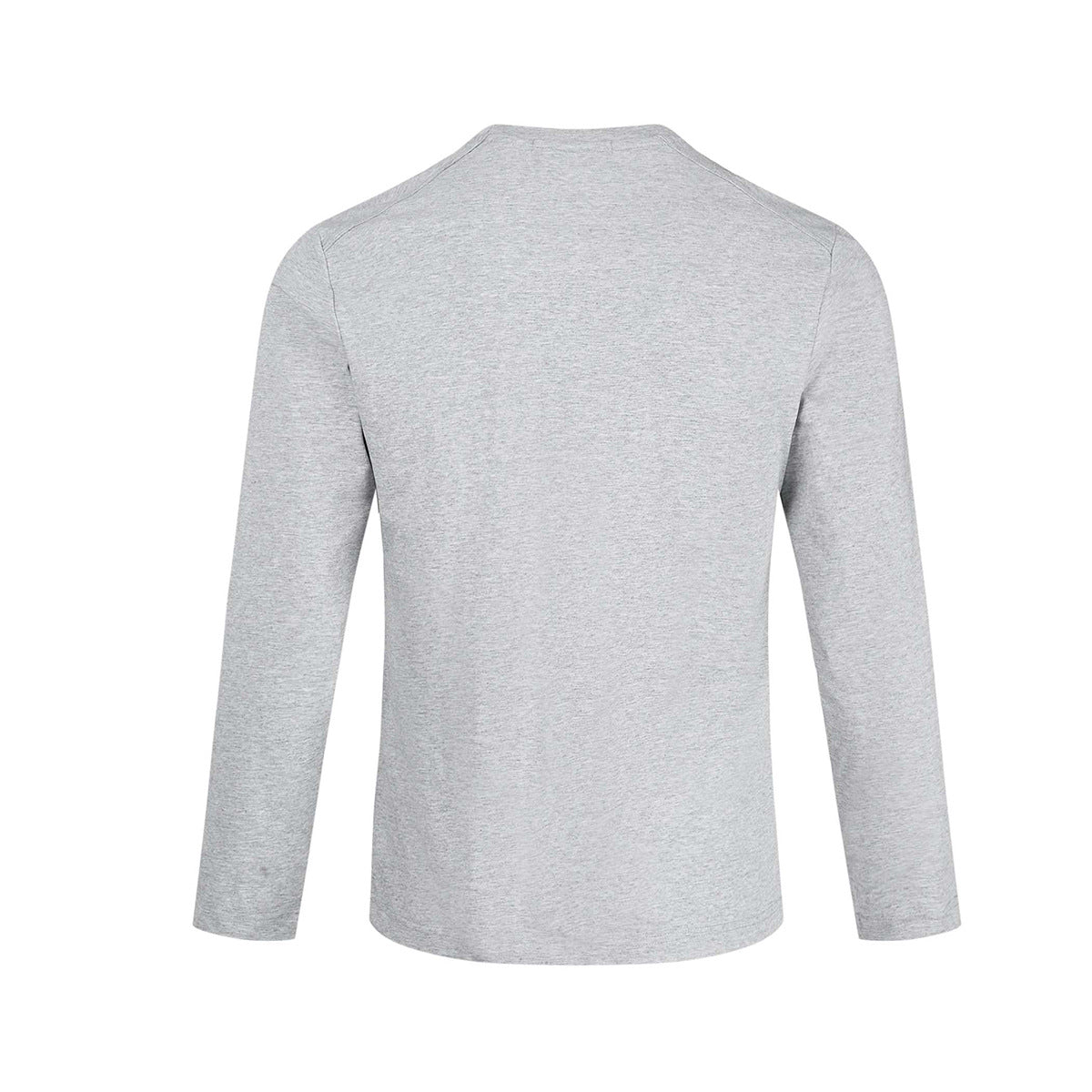 Men's Long Sleeve Crew Neck T-Shirt – Slim Fit Raglan Shoulder Tee