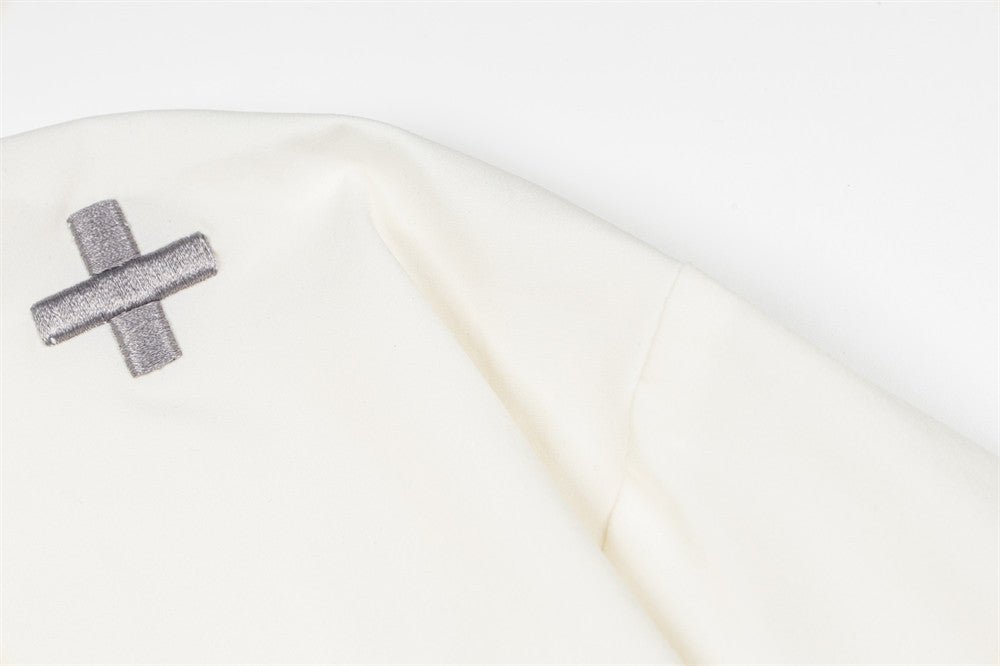 AEEA Oversized Stand Collar Track Jacket with Three-Stripe Sleeves