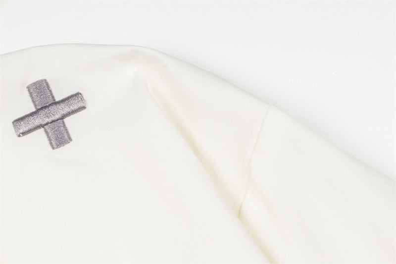 AEEA Oversized Stand Collar Track Jacket with Three-Stripe Sleeves
