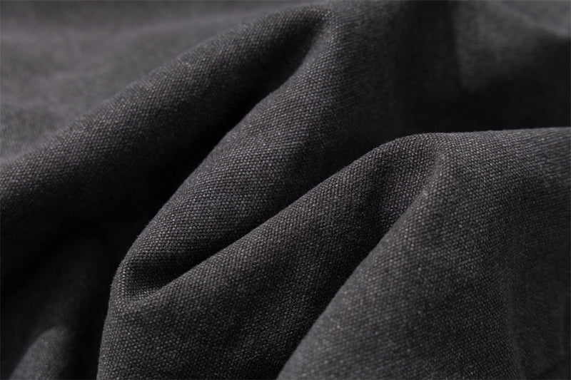 Veste moto homme à col en fausse fourrure – Zip diagonal, détails cloutés, gris anthracite