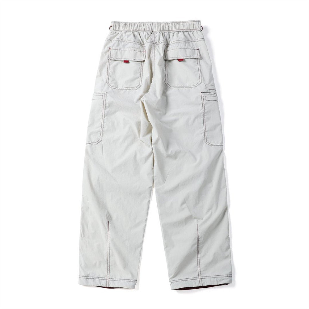 Cargo Work Pants for Men – Wide-Leg Multi-Pocket Utility Trousers with Contrast