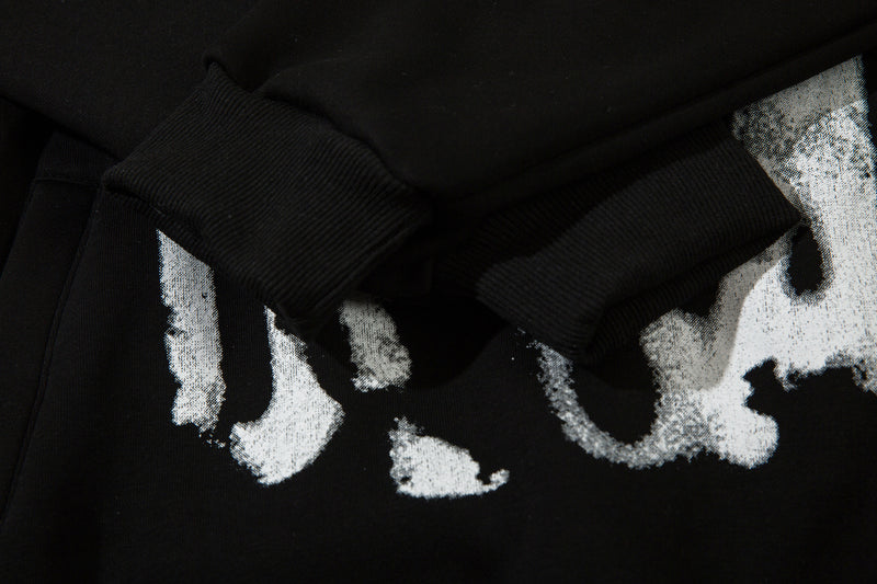Heavyweight Graffiti Graphic Hoodie – Oversized Street Style Pullover