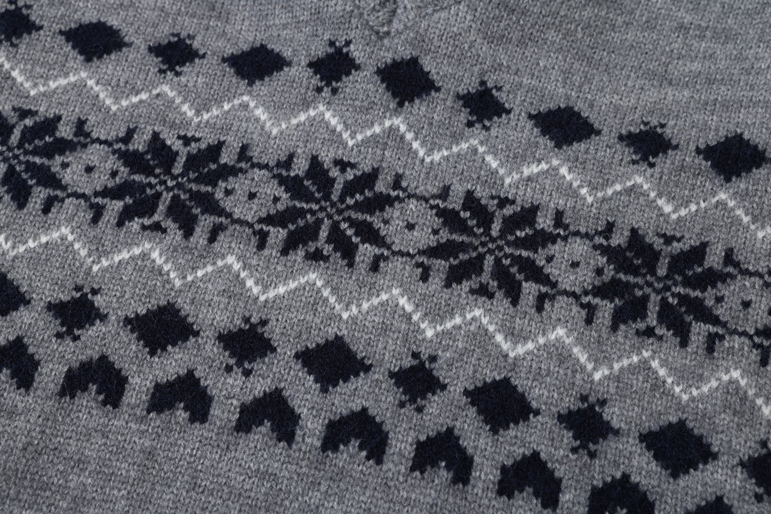 Fair Isle Jacquard Polo Collar Knit Sweater – Vintage Pattern Pullover