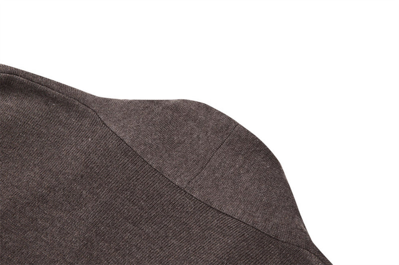 Men's V Neck Sweater Two-Tone Faux-Layered Cardigan