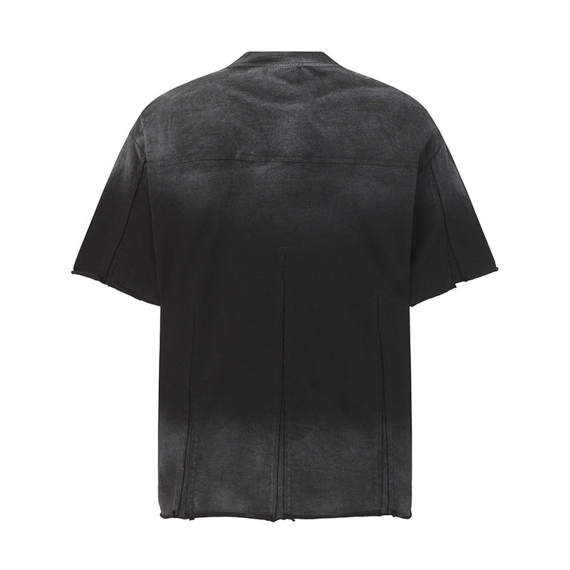 Acid Wash Oversized Distressed T-Shirt | Punk Deconstructed Raw Edge Streetwear