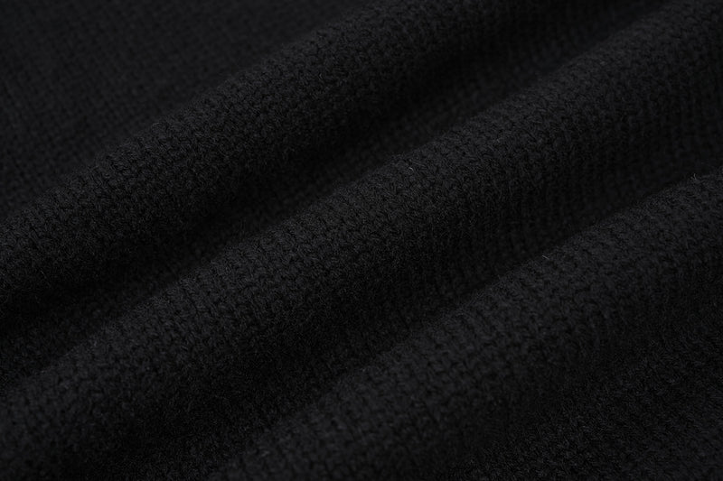 Cardigan en maille déstructurée à col tartan superposé