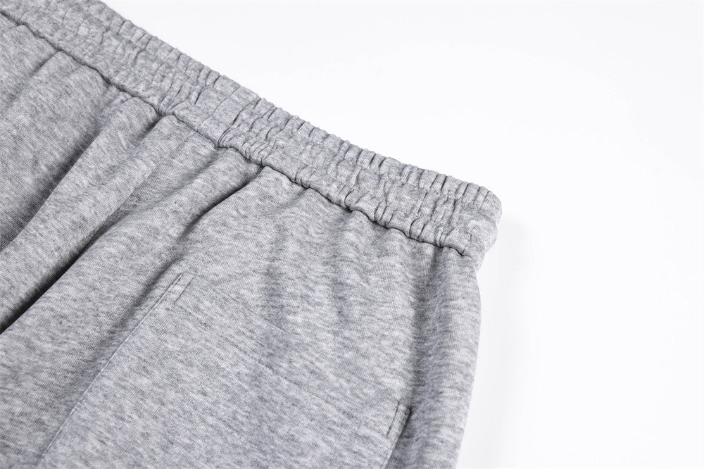 Wide-Leg Sweatpants with Cross Script Graphic Print